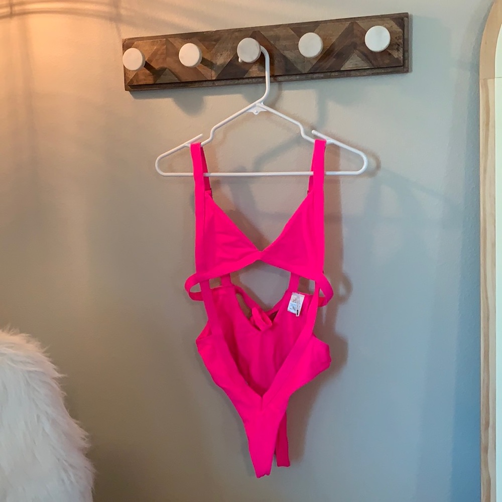 Hot pink fashion nova, medium, one piece.